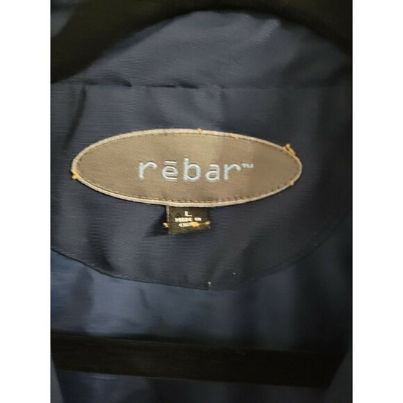 Rebar Men Jacket Size Large Blue with convenient inside / outside pockets - Picture 5 of 11